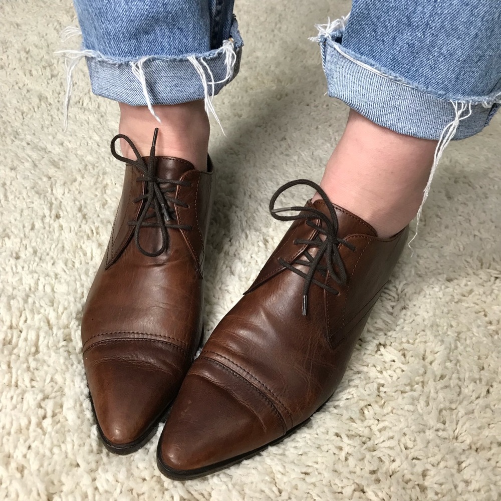JIL SANDER Italian leather shoes.